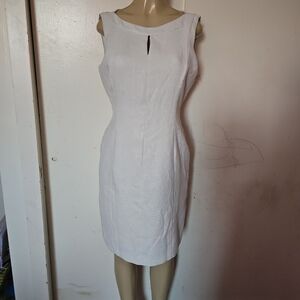 Chelsea28 White Sleeveless Midi Dress